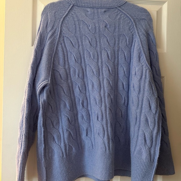 Aerie periwinkle Blue Cable Knit Sweater - Picture 4 of 7
